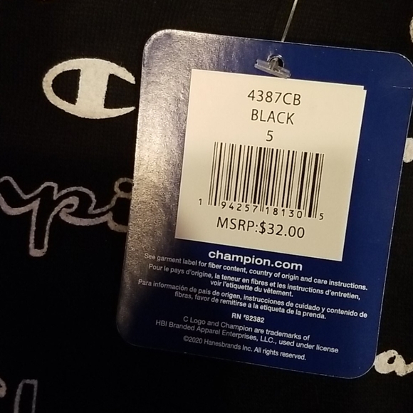 NEW Kids black Champion hoodie.. Size 4 & 5 - Picture 2 of 5